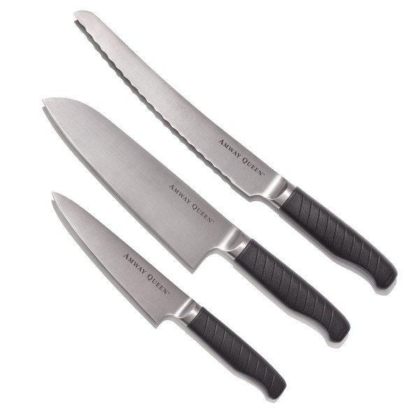 アムウェイ アムウェイ クィーン スタンダードナイフ ３本セット パッケージ画像